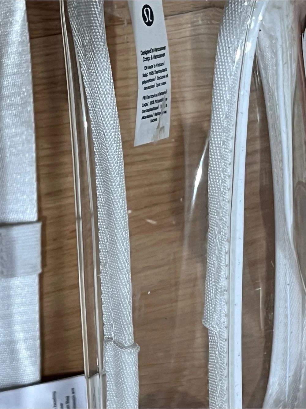 lululemon athletica Clear White Belt Bag